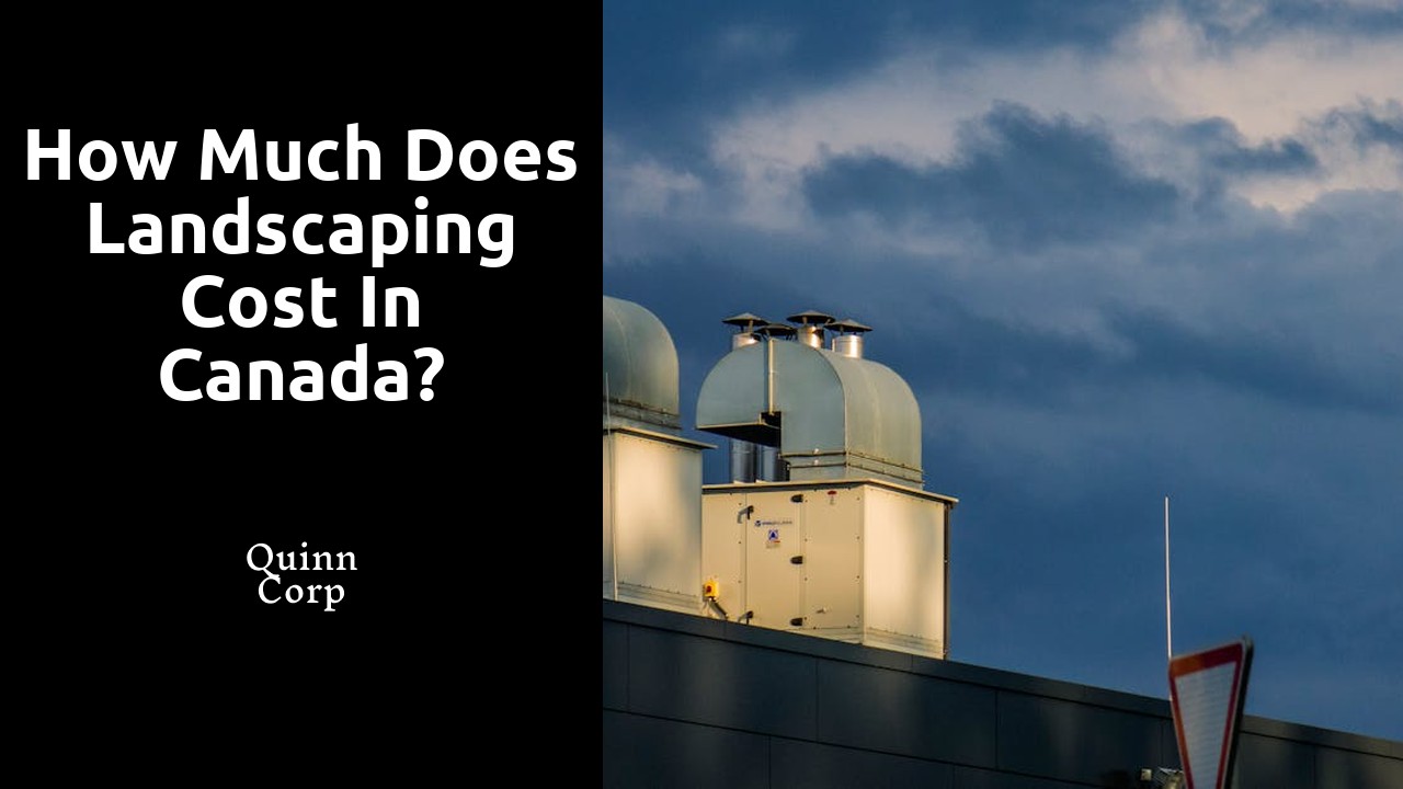 How much does landscaping cost in Canada?